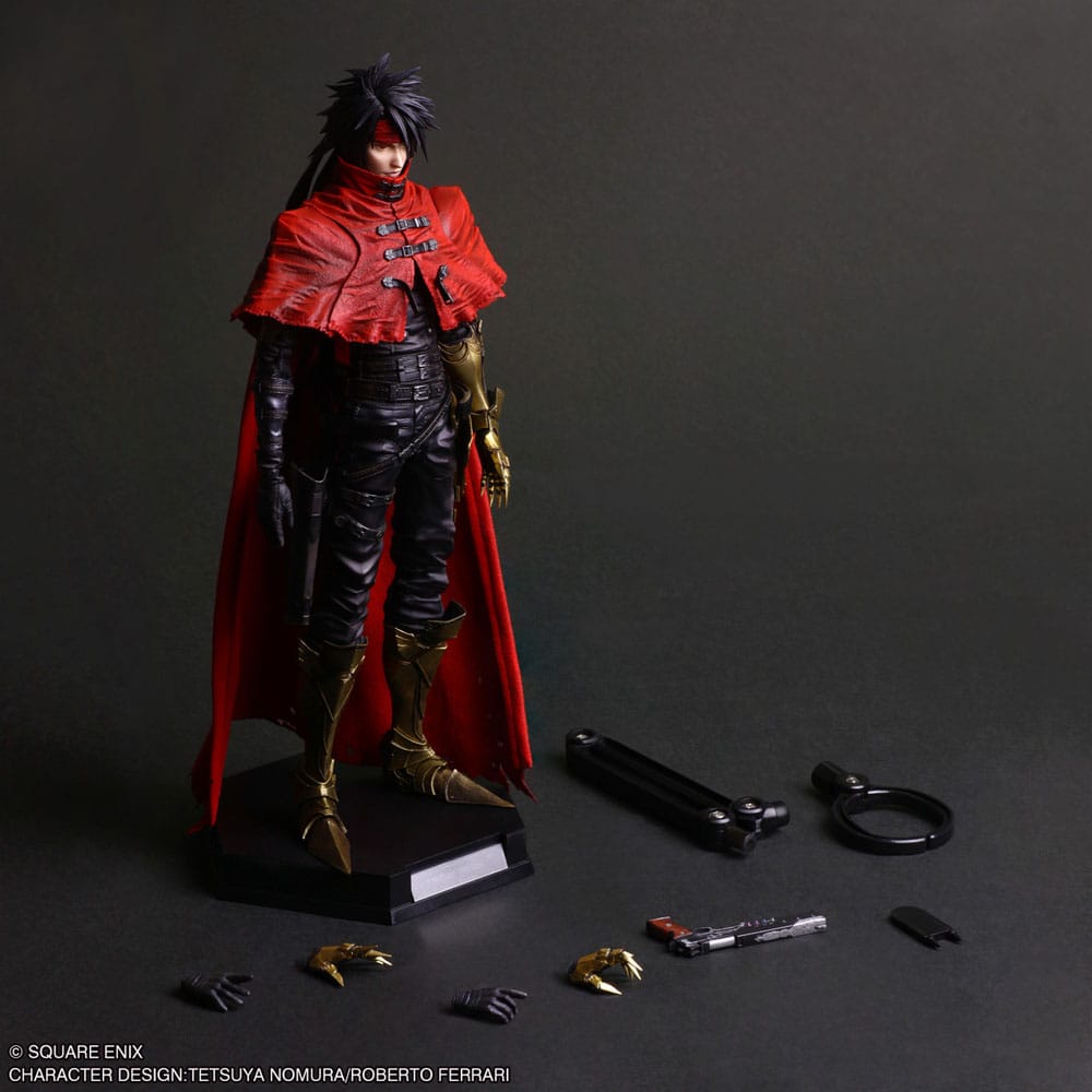 Final Fantasy VII Rebirth - Vincent Valentine, Play Arts Kai Action Figure 28 cm