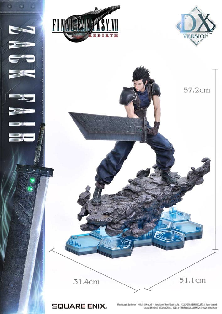 Final Fantasy VII Rebirth - Zack Fair Masterline Statue 1/4 Deluxe Ver. 57 cm