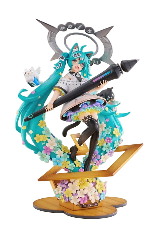 Hatsune Miku x Naoki Saito - PVC Statue 1/7 My Figure Making! The Painter Ver. 34 cm