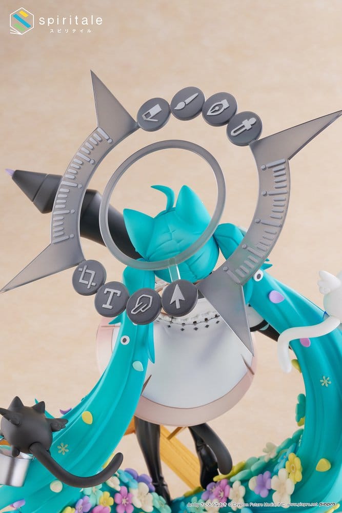 Hatsune Miku x Naoki Saito - PVC Statue 1/7 My Figure Making! The Painter Ver. 34 cm