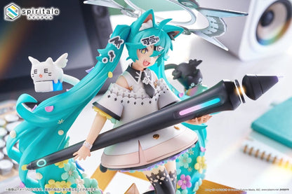Hatsune Miku x Naoki Saito - PVC Statue 1/7 My Figure Making! The Painter Ver. 34 cm