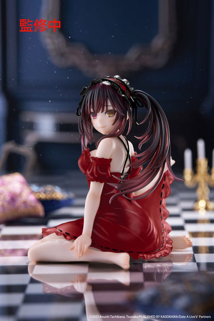 Date A Live V - Kurumi Tokisaki, PVC Statue Desktop Cute Figure Nightwear Ver. Renewal 13 cm