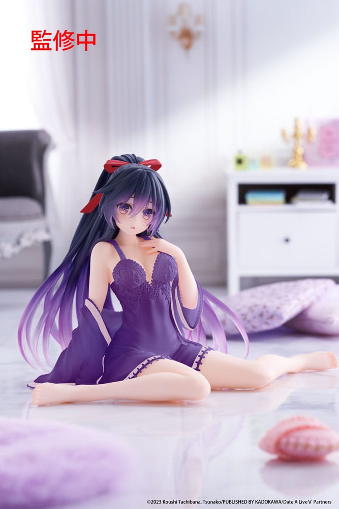 Date A Live V - Tohka Yatogami, PVC Statue Desktop Cute Figure Nightwear Ver. Renewal 13 cm