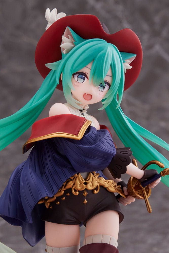 Hatsune Miku - Hatsune Miku, Wonderland Puss in Boots PVC Statue 18 cm