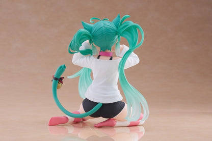 Hatsune Miku - Hatsune Miku Cat Ear, PVC Statue Desktop Cute Figure T-Shirt Ver. 13 cm