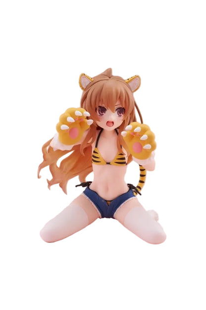 Toradora! - Taiga Aisaka, (Tiger Costume Swimwear Ver.) Desktop Cute PVC Figure 13 cm