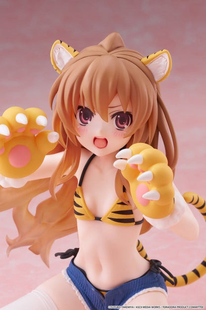 Toradora! - Taiga Aisaka, (Tiger Costume Swimwear Ver.) Desktop Cute PVC Figure 13 cm