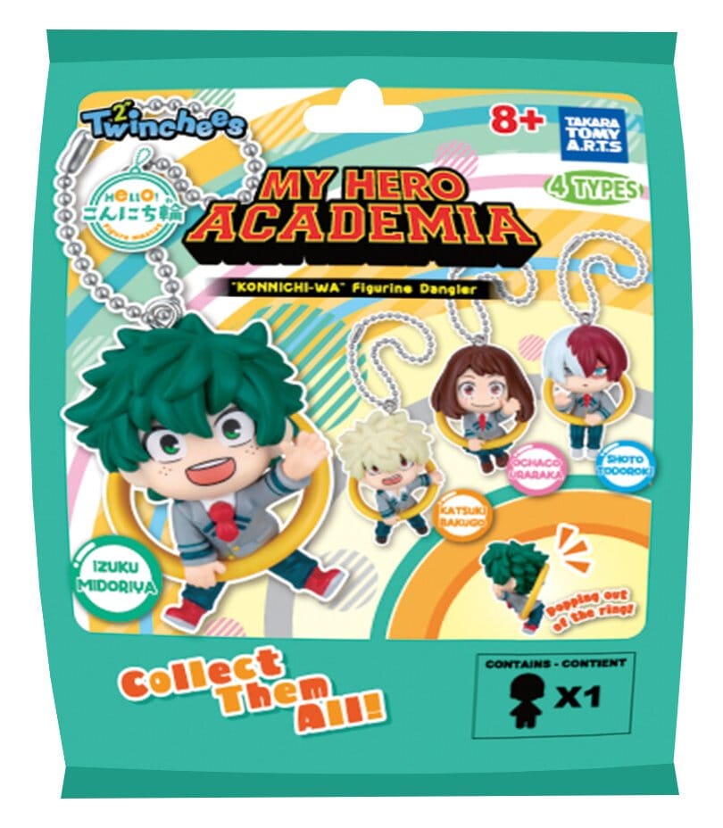 My Hero Academia - 1 Blind Capsule, Konnichi-wa Danglers Keychains 3 cm Mystery