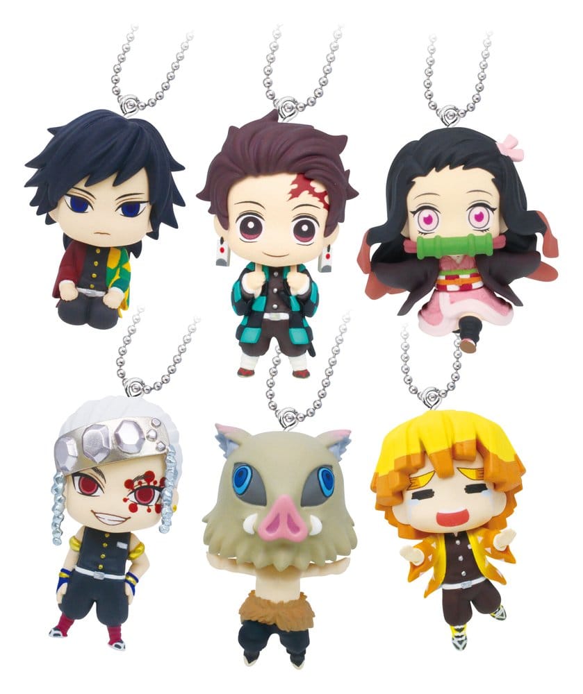 Demon Slayer: Kimetsu no Yaiba - 1 Mystery Bag, Swing Danglers Keychains 3 cm