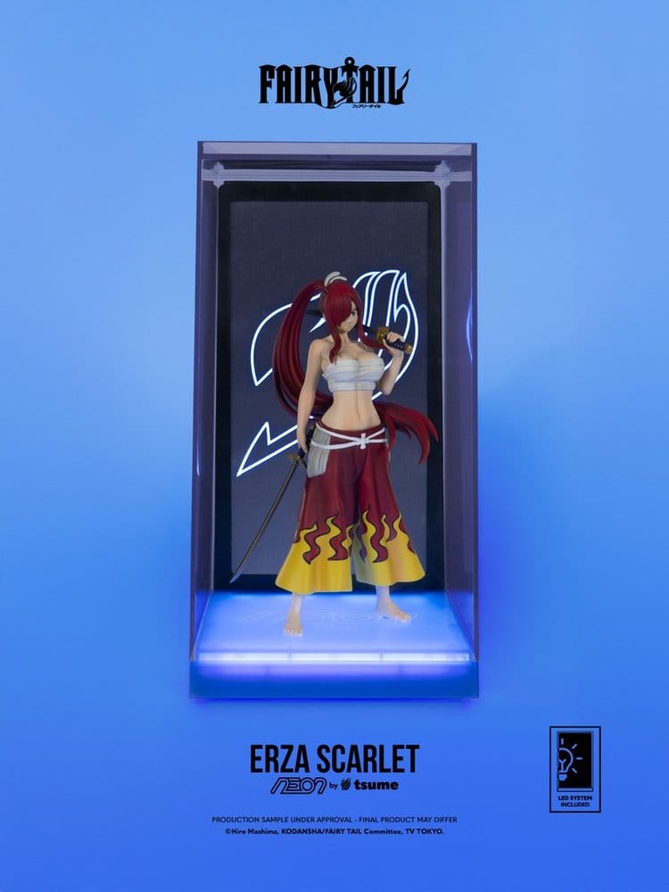 Fairy Tail - Erza Scarlet, Neon Figure 1/9 25 cm