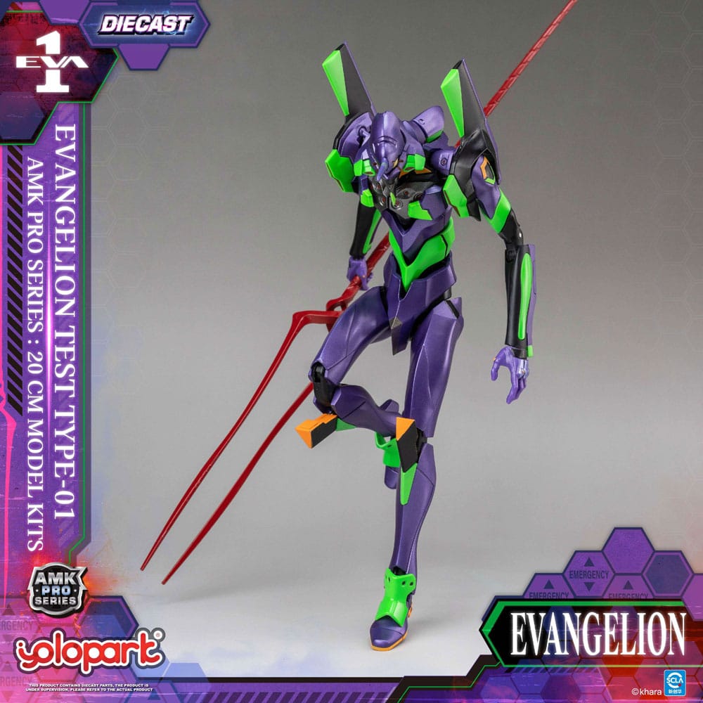 Neon Genesis Evangelion - Eva-01, AMK Pro Series Model Kit Test Type 20 cm