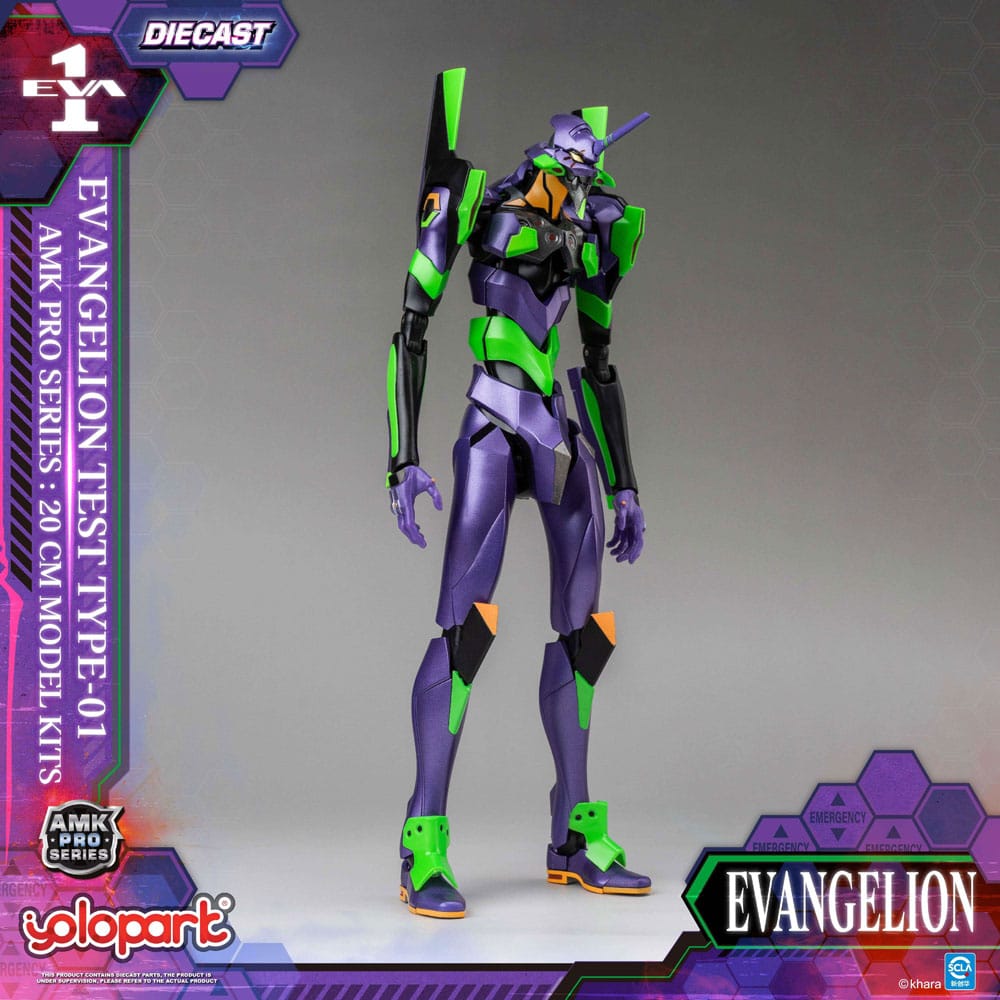 Neon Genesis Evangelion - Eva-01, AMK Pro Series Model Kit Test Type 20 cm