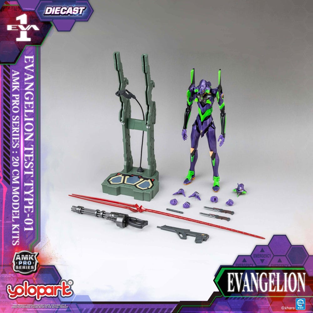 Neon Genesis Evangelion - Eva-01, AMK Pro Series Model Kit Test Type 20 cm