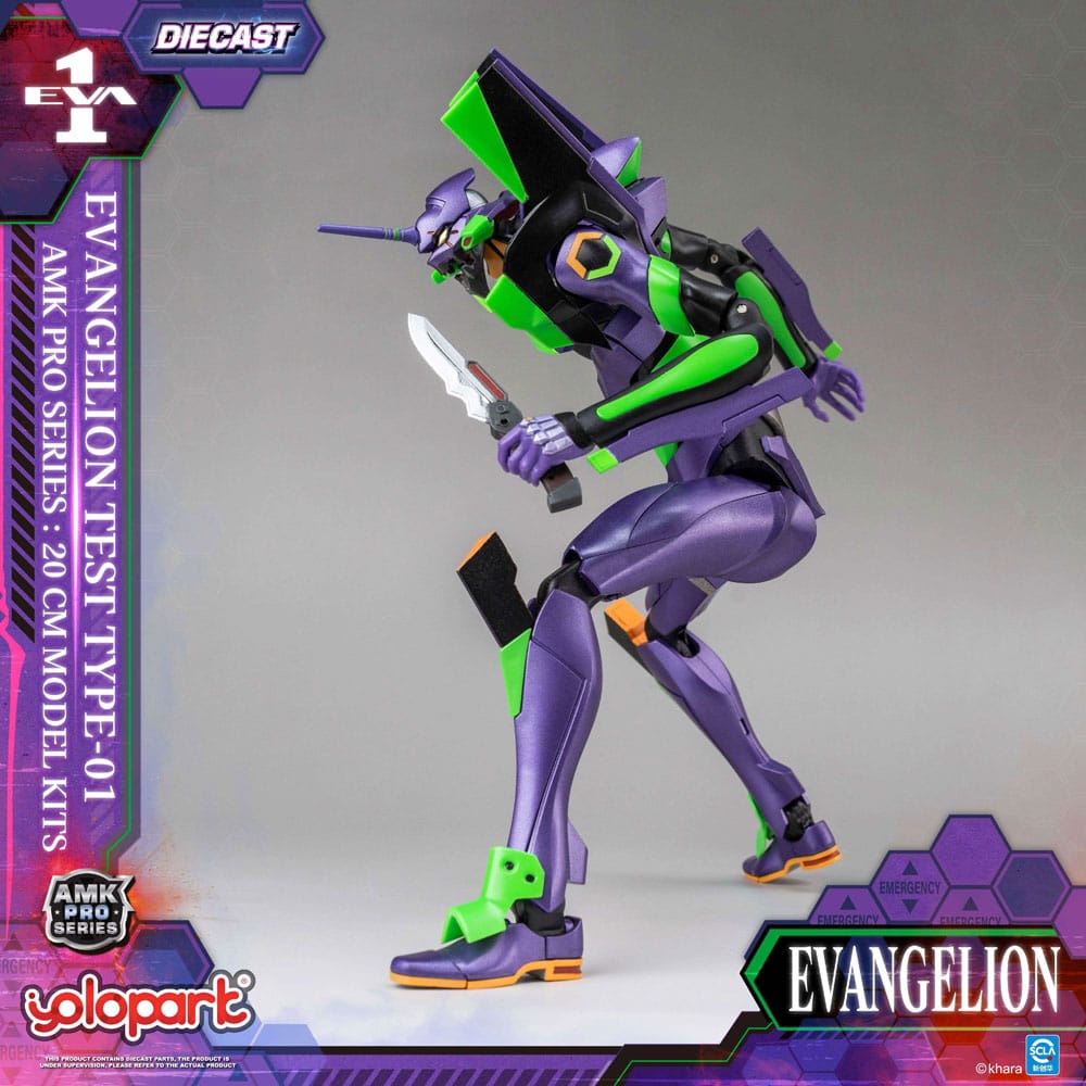 Neon Genesis Evangelion - Eva-01, AMK Pro Series Model Kit Test Type 20 cm