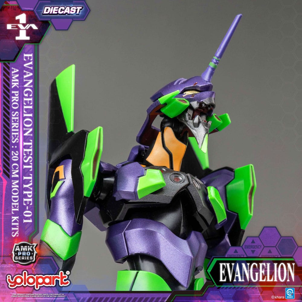 Neon Genesis Evangelion - Eva-01, AMK Pro Series Model Kit Test Type 20 cm