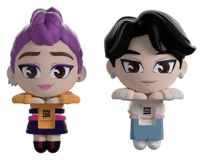 KPop Demon Hunters - Jinu & Rumi, Vinyl Figures Monitor Buddiez 6 cm