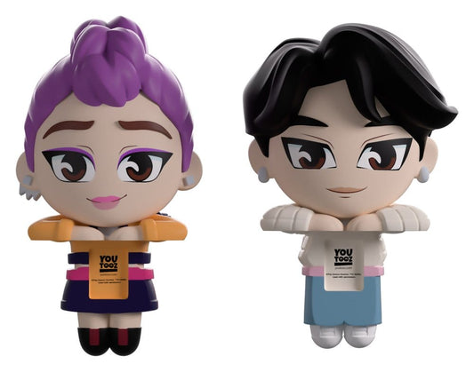 KPop Demon Hunters - Jinu & Rumi, Vinyl Figures Monitor Buddiez 6 cm